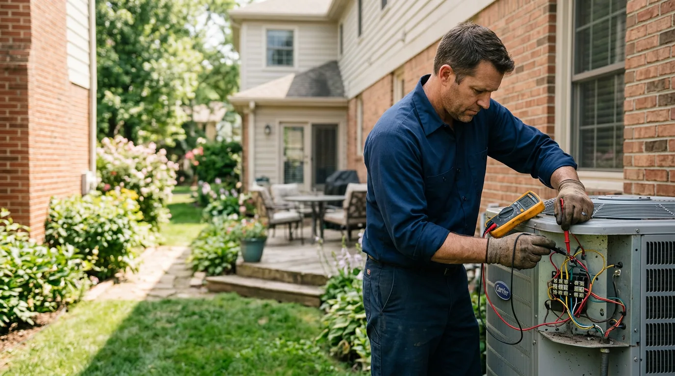 HVAC technician working near Fox Island, WA